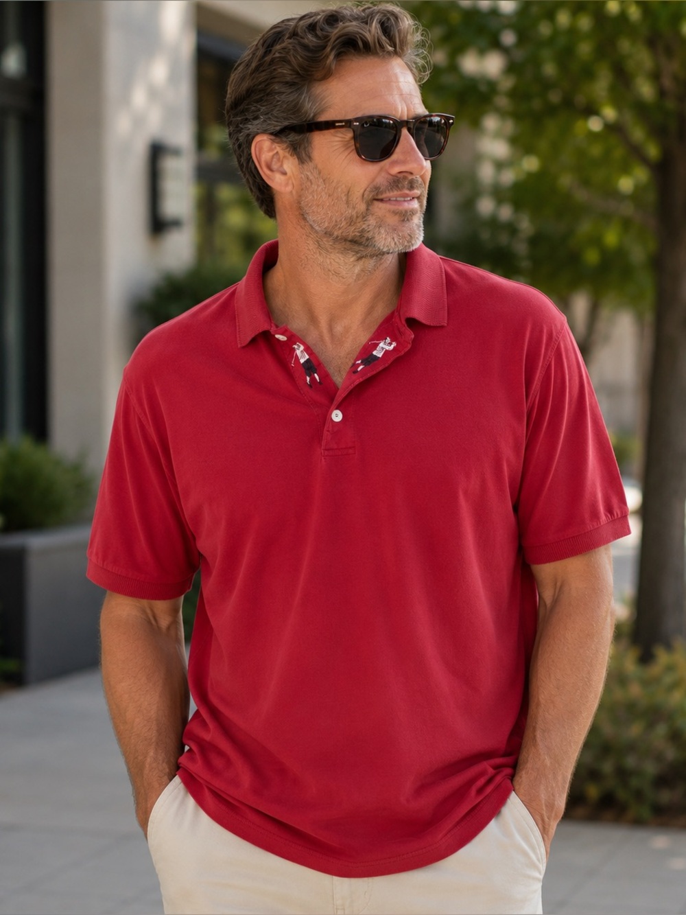 Bobby JONES Classic Red Polo Golf Shirt Sz XL Cotton